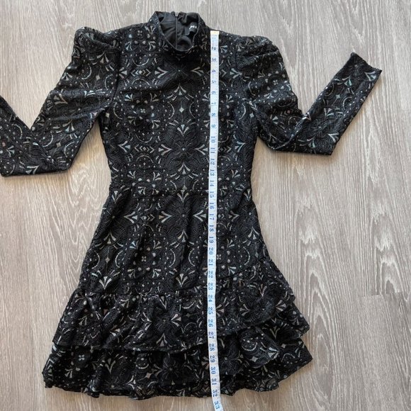 Yumi Kim Size XS Robyn Lace Mini Dress Black - Picture 6 of 15